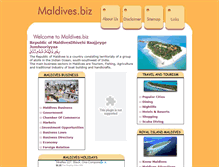 Tablet Screenshot of maldives.biz